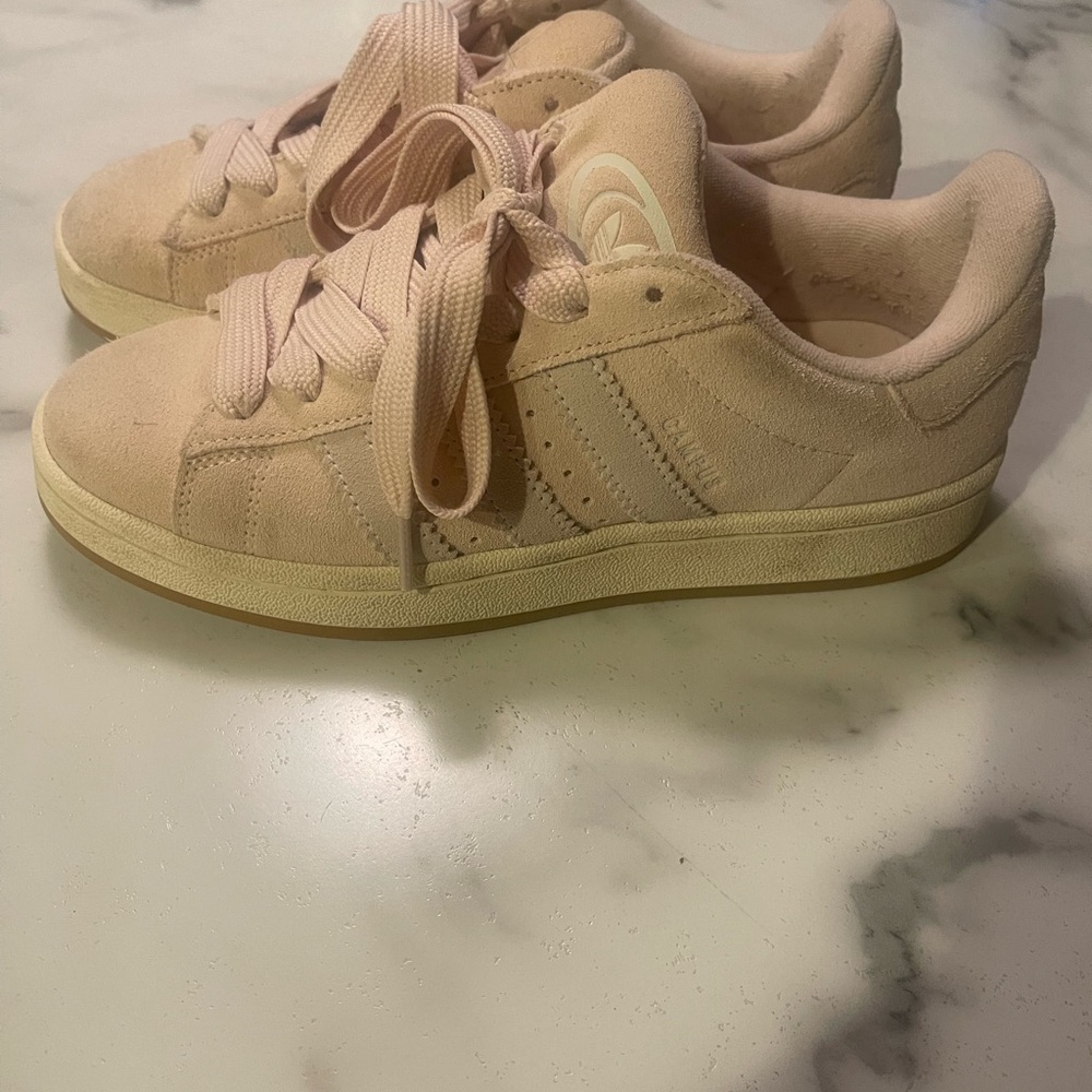 Adidas Blush Suede Sneakers